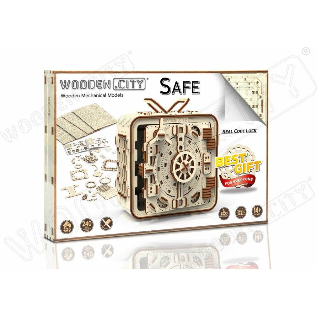 Wooden City 3D-Puzzle 3D-Puzzle Safe 225 Teile, Puzzleteile