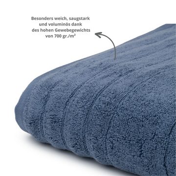 liebling Duschtuch Luxus Bio Baumwolle, knitterarm und luxuriös, mit praktischer Schlaufe zum Aufhängen