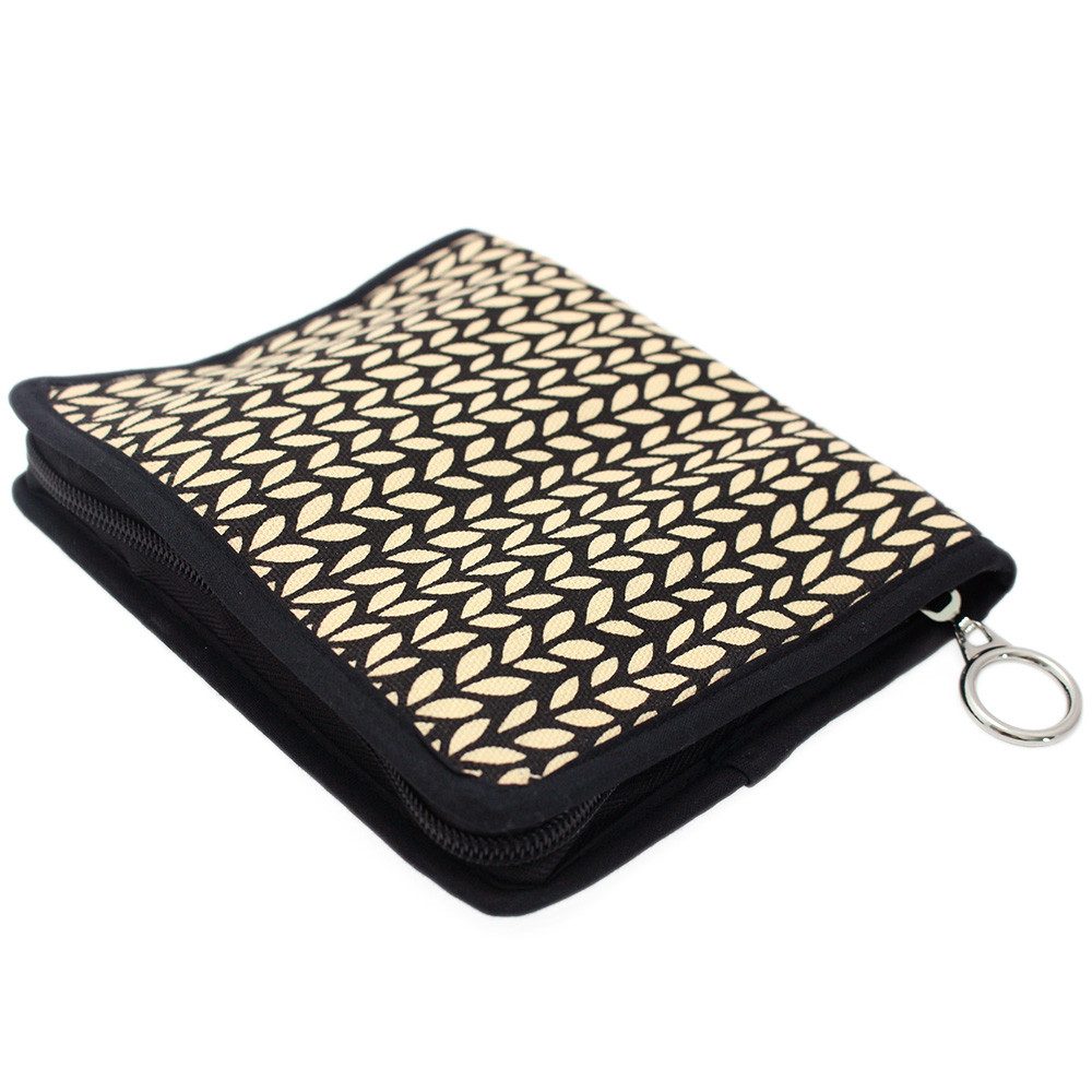 LANA GROSSA Rundstricknadeln Nadeltasche für 16 Nadelspitzen mit Zubehörfach, Tasche für Stricknadelspitzen