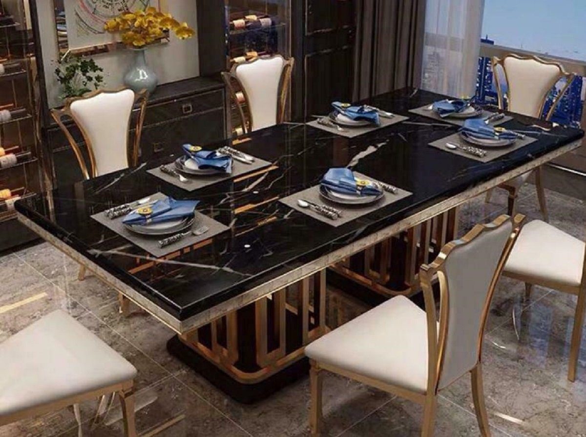 JVmoebel Tische Esstisch, Möbel Tisch Esstisch Moderner Luxus Stil Marmor Esszimmer