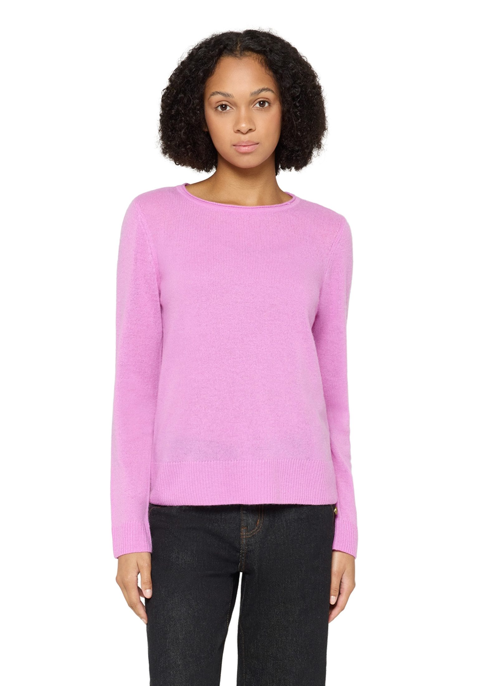 Cartoon Strickpullover Damen mit Rundhalsausschnitt (1-tlg)