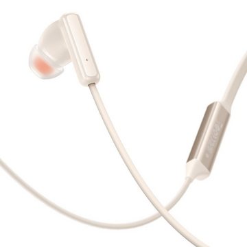 Baseus Baseus Bowie U2 Neckband Wireless Earphones Creamy-white In-Ear-Kopfhörer (Bluetooth 5.2, TWS, In-Ear-Kopfhörer, Bluetooth 5.2, TWS, Dauer der Musikwiedergabe: etwa 15 Stunden, Creme Farbe)