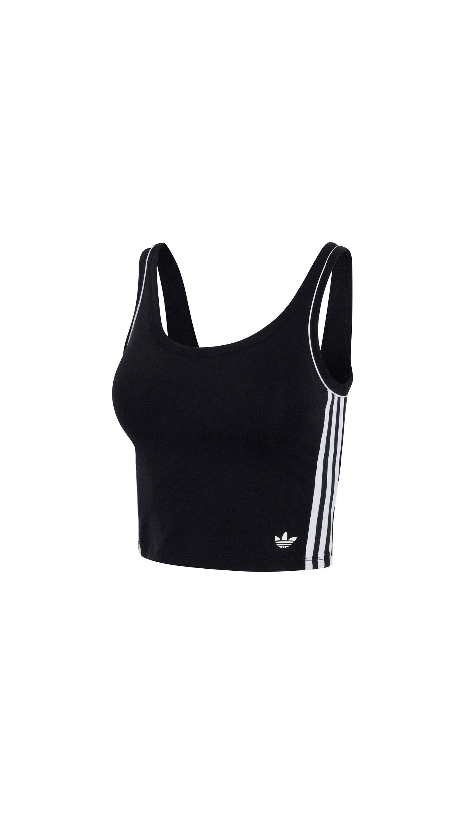adidas Originals Crop-Top Comfort Flex Cotton atmungsaktiv, sportlich, Baumwollmix, Rundhals-Ausschnitt