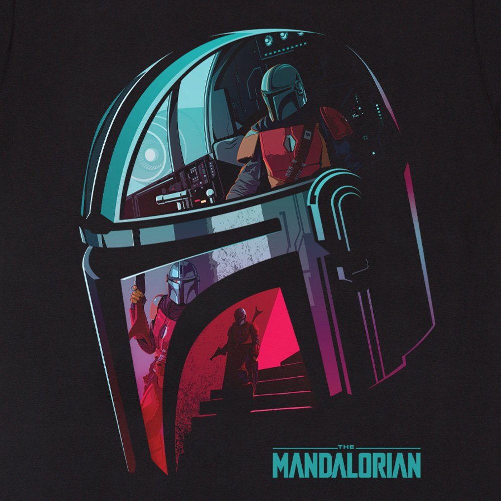Helmet Inc Wars Reflection The Star T-Shirt - Heroes Mandalorian