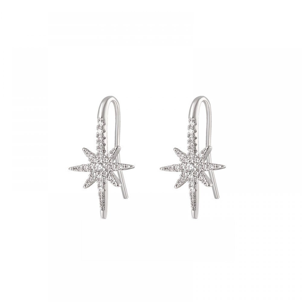Ohrringe, Invanter Minimalistische acht Sterne inklusive Ohrhänger Weihnachtsgeschenke Geschenkboxen Temperament Paar spitze