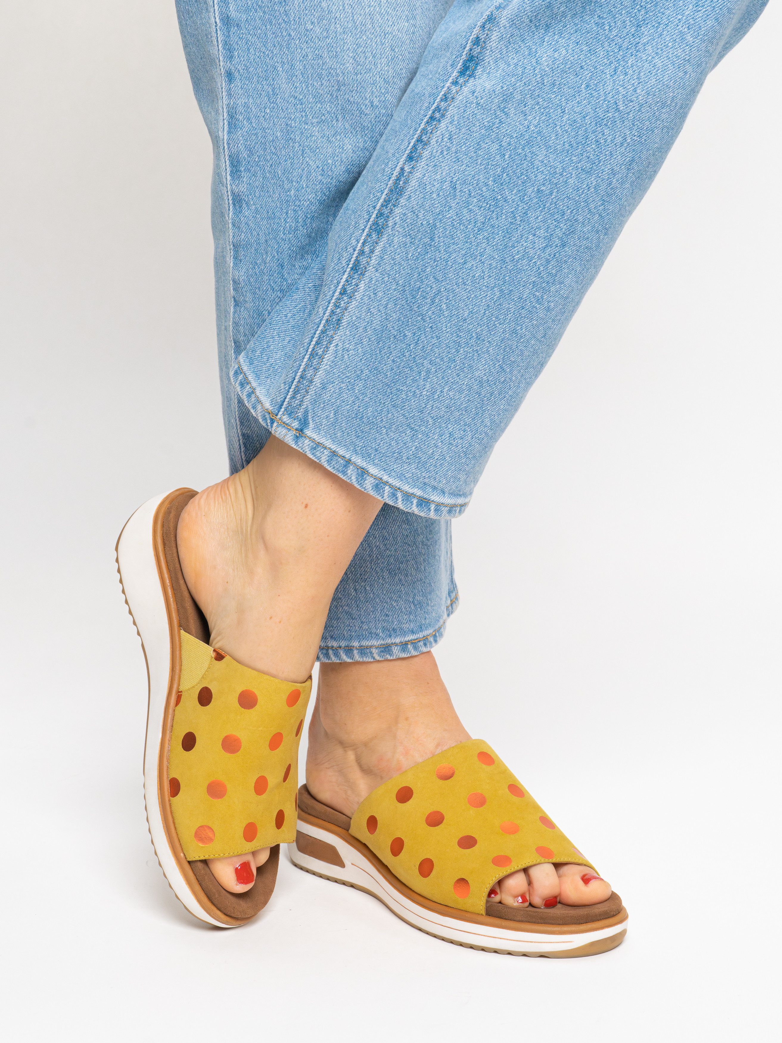 Ara Damen Pantolette Limone Pantoffel
