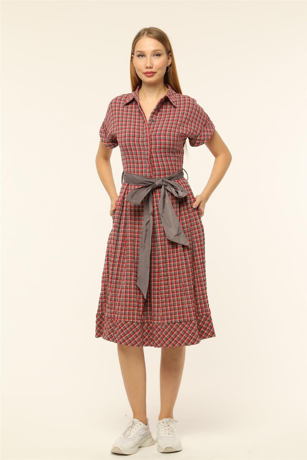 HomeStore Minikleid Kariertes Kleid