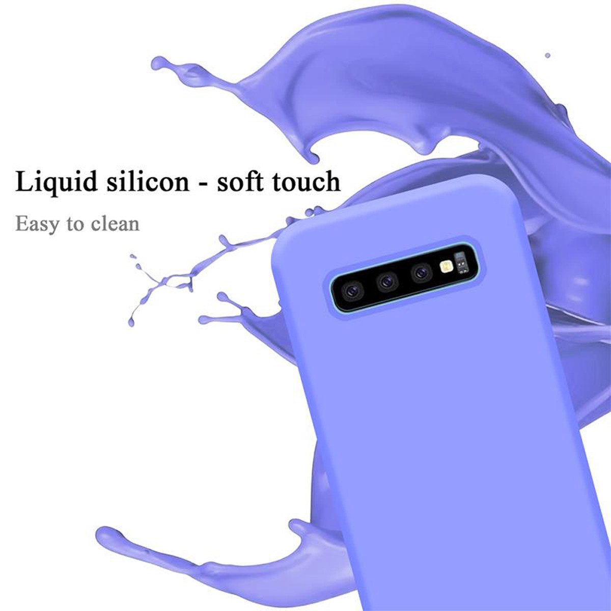 Cadorabo Handyhülle für Samsung Galaxy S10 PLUS Hülle Samsung Galaxy S10 PLUS, Flexible Hülle TPU Silikon Schutzhülle Back Cover Case