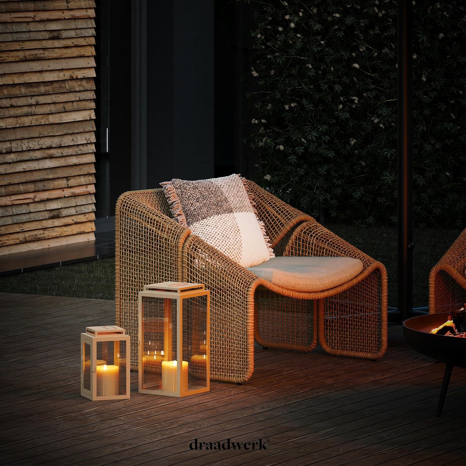 draadwerk® Kerzenlaterne Laternen 2er Set, Gartenlaterne, Wohndekoration für Innen & Außen – Bild 5 von 5