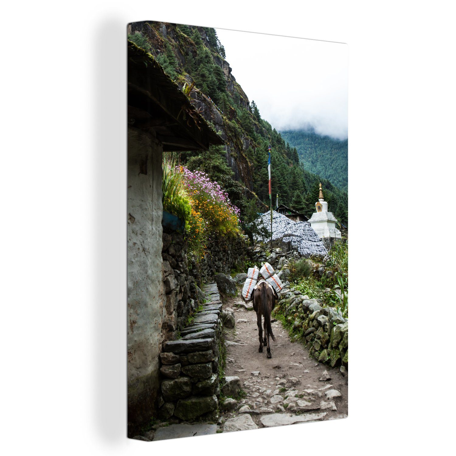 OneMillionCanvasses® Leinwandbild Everest Basislager Nepal Fotoabzug, (1 St), Leinwandbild fertig bespannt inkl. Zackenaufhänger, Gemälde, 20x30 cm