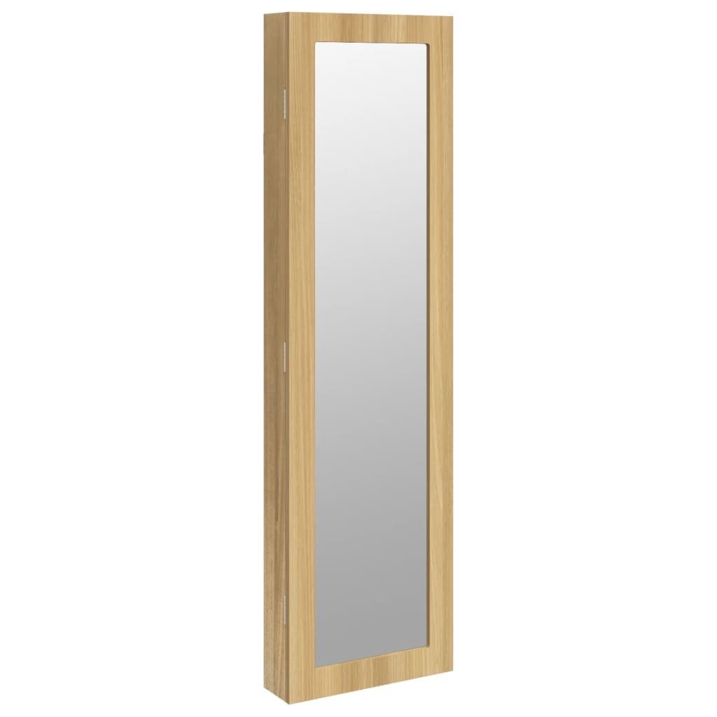 vidaXL Spiegel Schmuckschrank mit Spiegel Wandmontage | Braun Braun (1-St) 30x8,5x106 cm