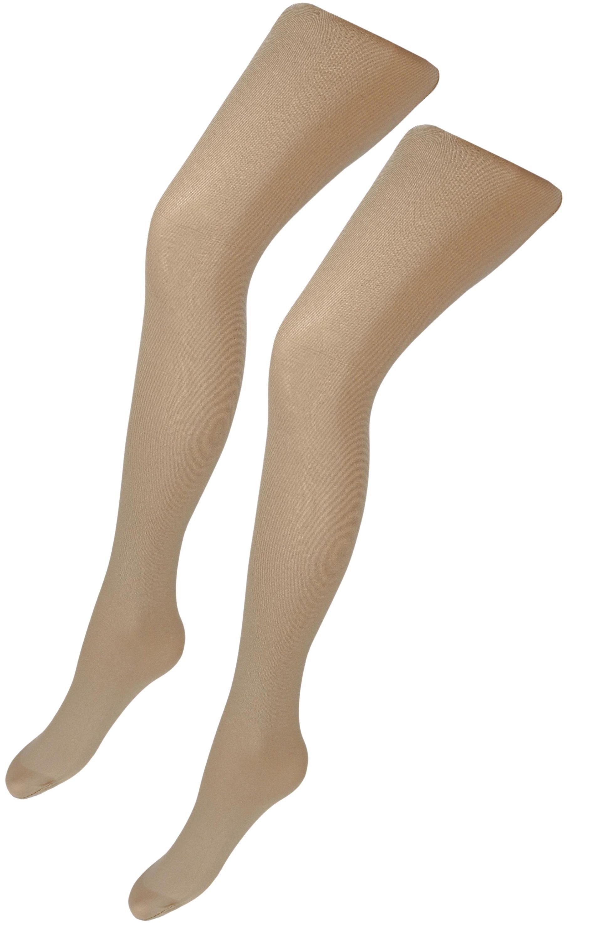 Strumpfhose Mädchen Feinstrumpfhose Microfaser 40 DEN 2er Pack