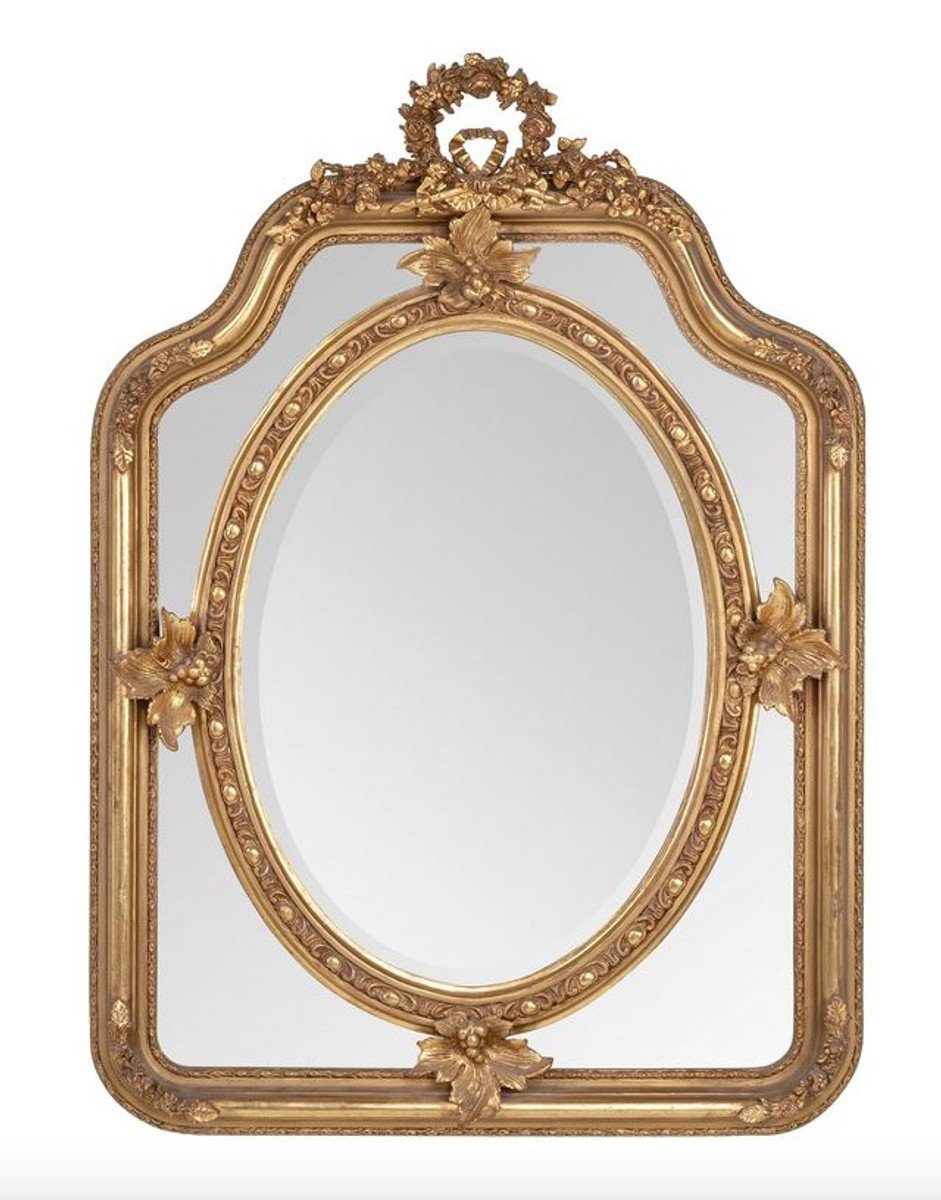 Antik cm Spiegel - H Stil Barock Barockspiegel x 120 Padrino 90 Casa Wohnzimmermöbel Wandspiegel Gold