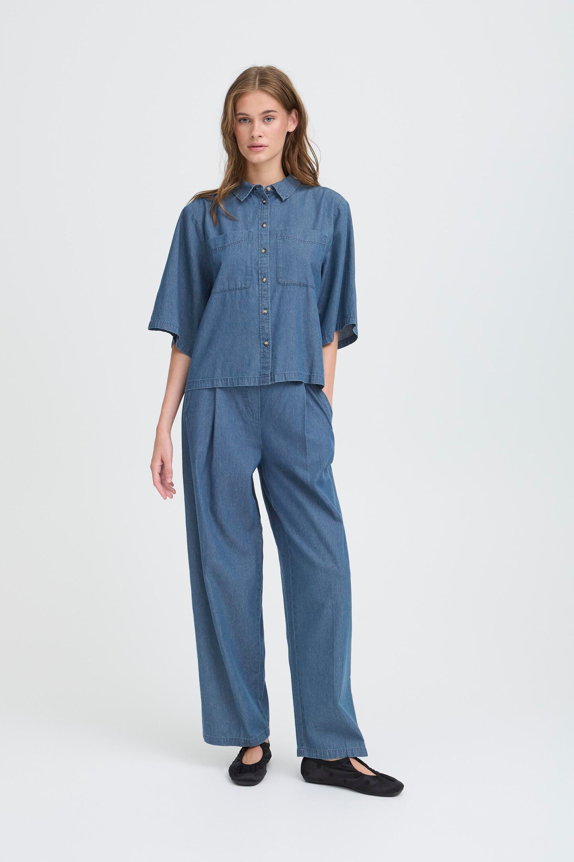 Ichi Kurzarmbluse Kurzarm-Bluse IHXAURORA