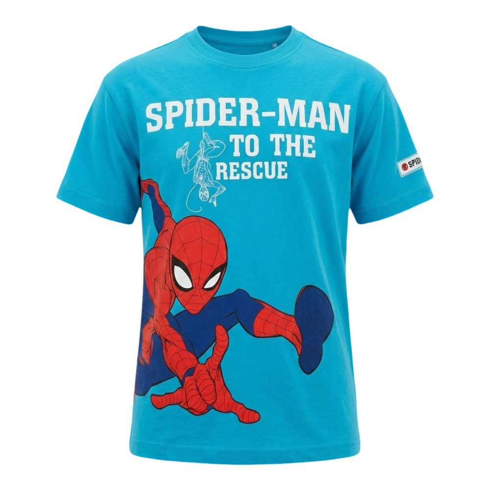 MARVEL Print-Shirt Marvel Spiderman Kinder Jungen T-Shirt Kurzarm Shirt (1-tlg) Gr. 98 bis 128 - 100% Baumwolle