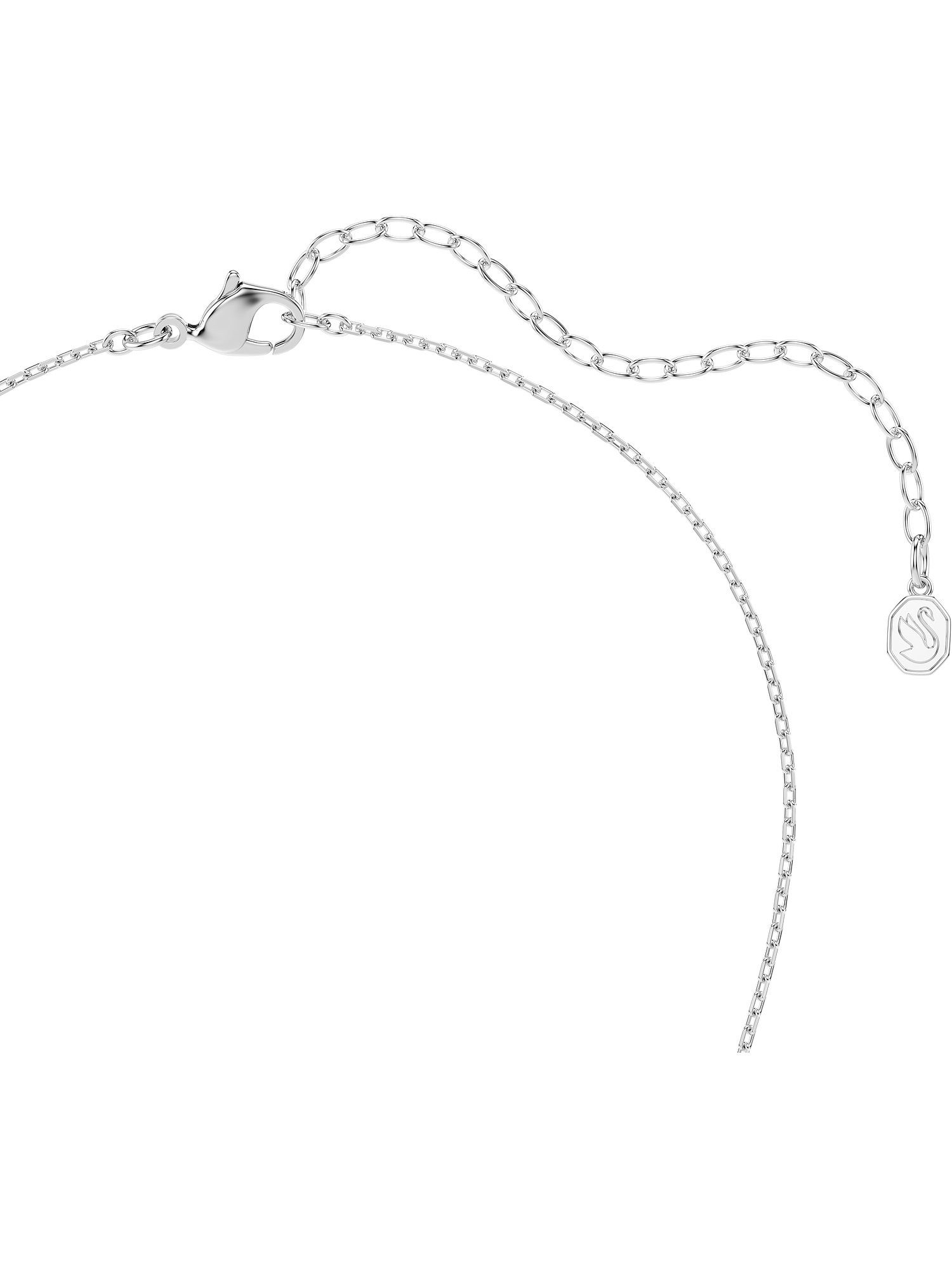 Swarovski Collier Swarovski Unisex-Kette Metall 2 Swarovski-Kristall günstig online kaufen