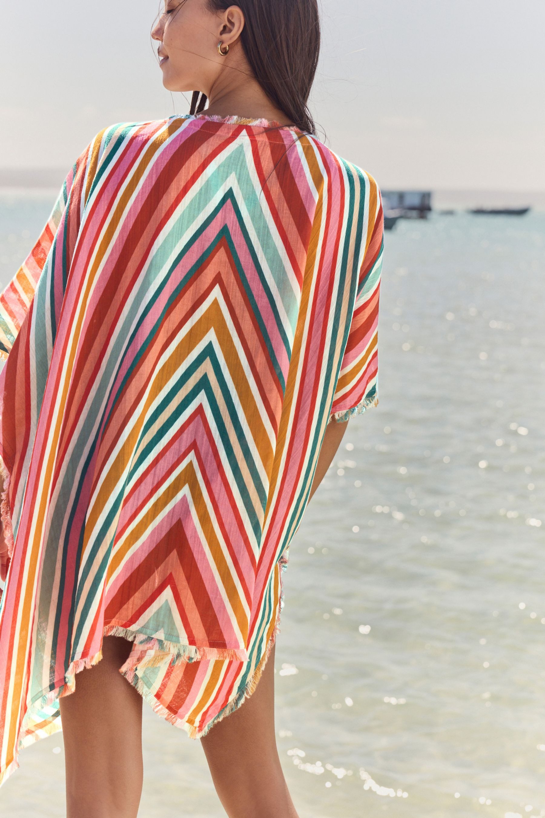 Next Strandshirt Strandkaftan aus 100 % Baumwolle günstig online kaufen