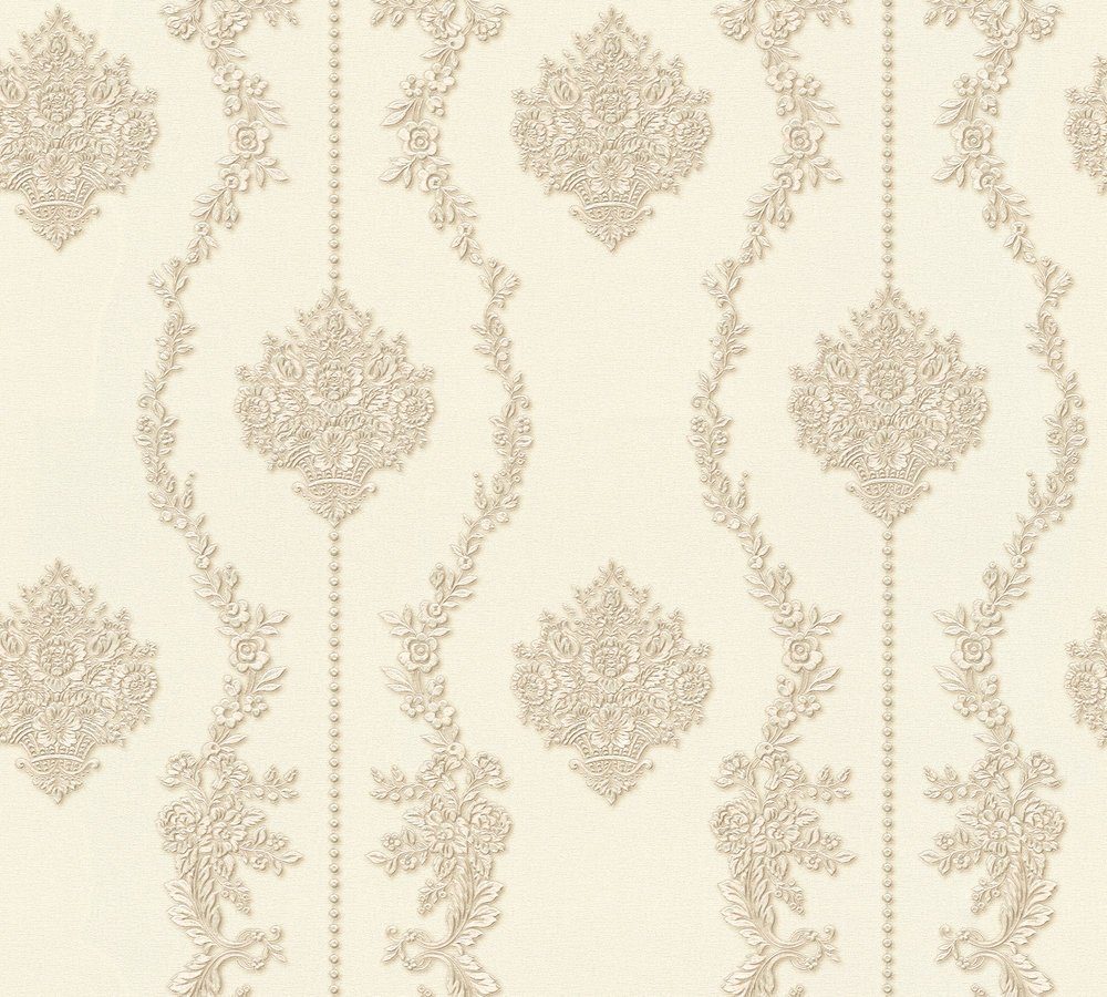 Vliestapete A.S. Création Château 5, Barock Tapete, beige, creme 344931