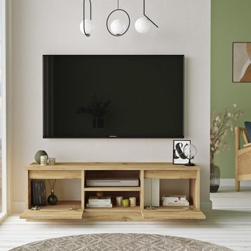 moebel-direkt-online TV-Rack Heike (Breite 120 cm, Mit Klapptüren), Breite 120 cm