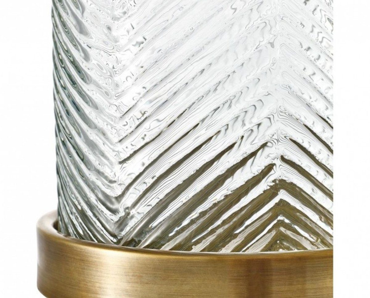 Messing Luxus cm 23 Kerzenleuchter / Padrino H. x 27 Windlicht Finish Windlicht Designer Qualität - Casa