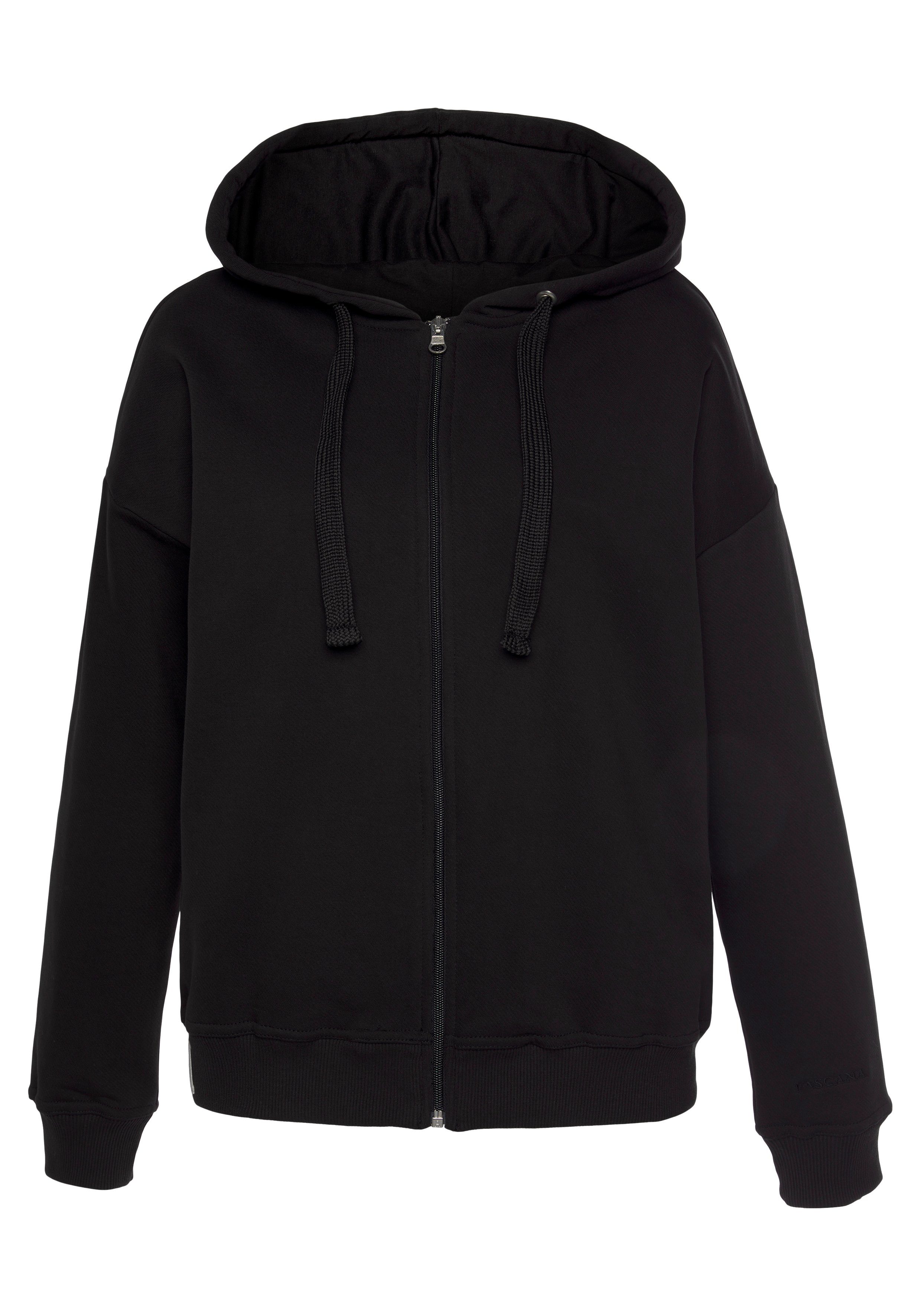 LASCANA Sweatjacke, aus organischer Baumwolle, Loungewear günstig online kaufen
