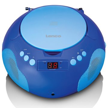 Lenco SCD-620BU - Kinder CD-Player Radio Mikrofon CD-Radiorecorder