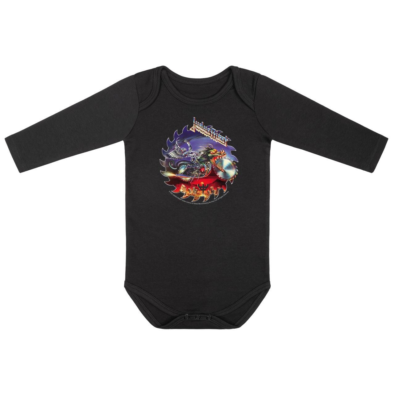 Langarmbody mit Judas Priest (Painkiller) Aufdruck für Babys (0–24 M)