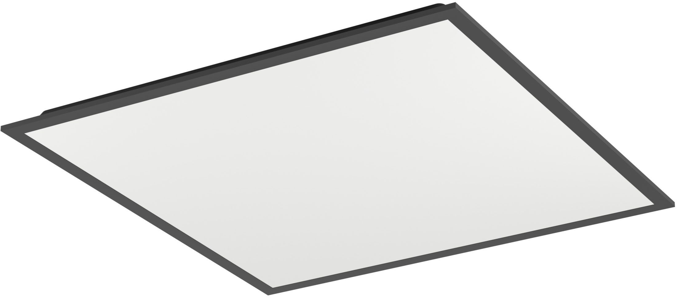 EGLO LED Deckenleuchte MORADILLO-Z Deckenlampe - Stahl - LED - 33W - IP20, CCT - über Fernbedienung, Dimmfunktion, Farbwechsel, Memoryfunktion, Nachtlichtfunktion, RGB, Weckerfunktion, dimmbar über Fernbedienung, mehrere Helligkeitsstufen, LED fest integriert, Kaltweiß, Neutralweiß, RGB, Warmweiß, Wohzimmerlampe, Esszimmerlampe, Schlafzimmer, L59,5 x B59,5 x H6,1 cm