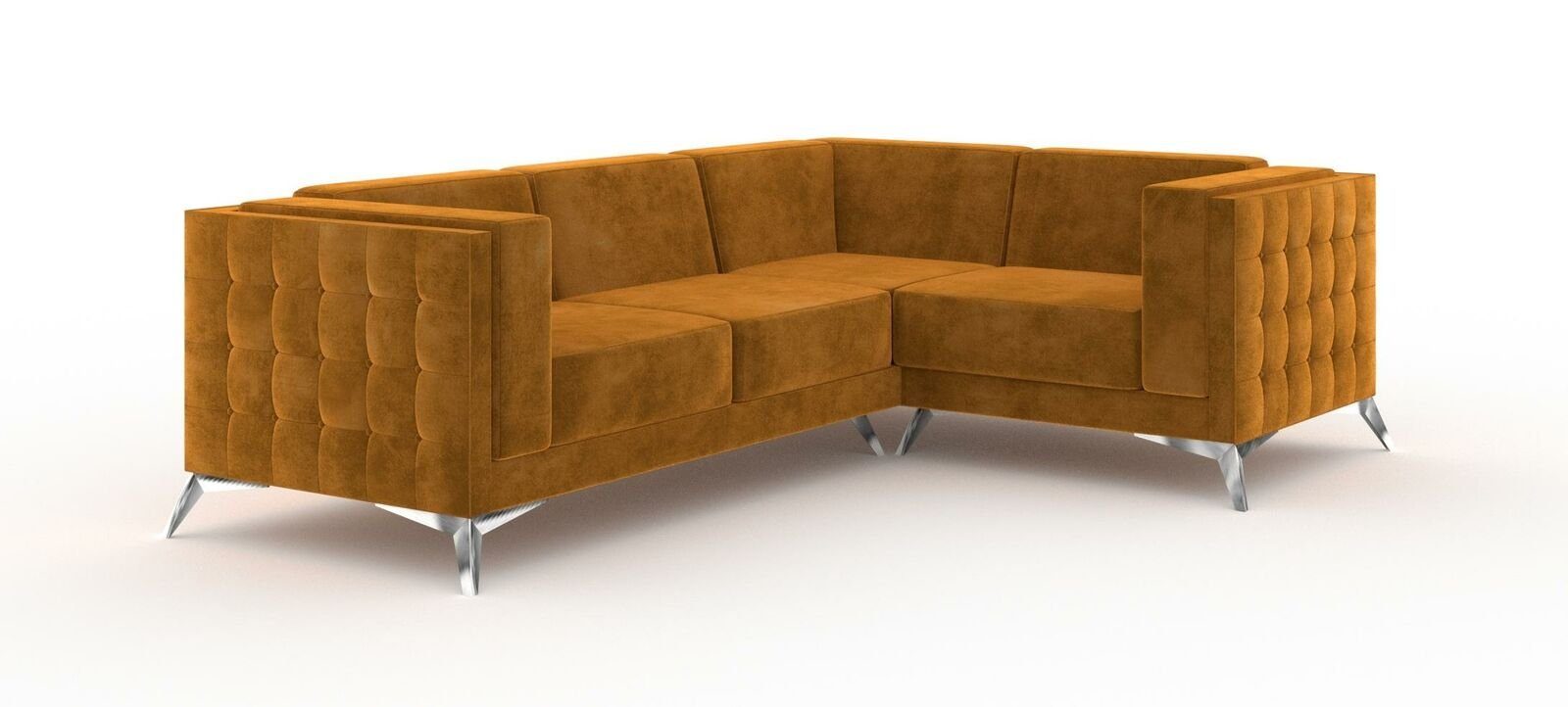 Sitz Couch Sofa L-Form Polster Wohnlandschaft Stoff JVmoebel Ecksofa, Ecksofa Designer
