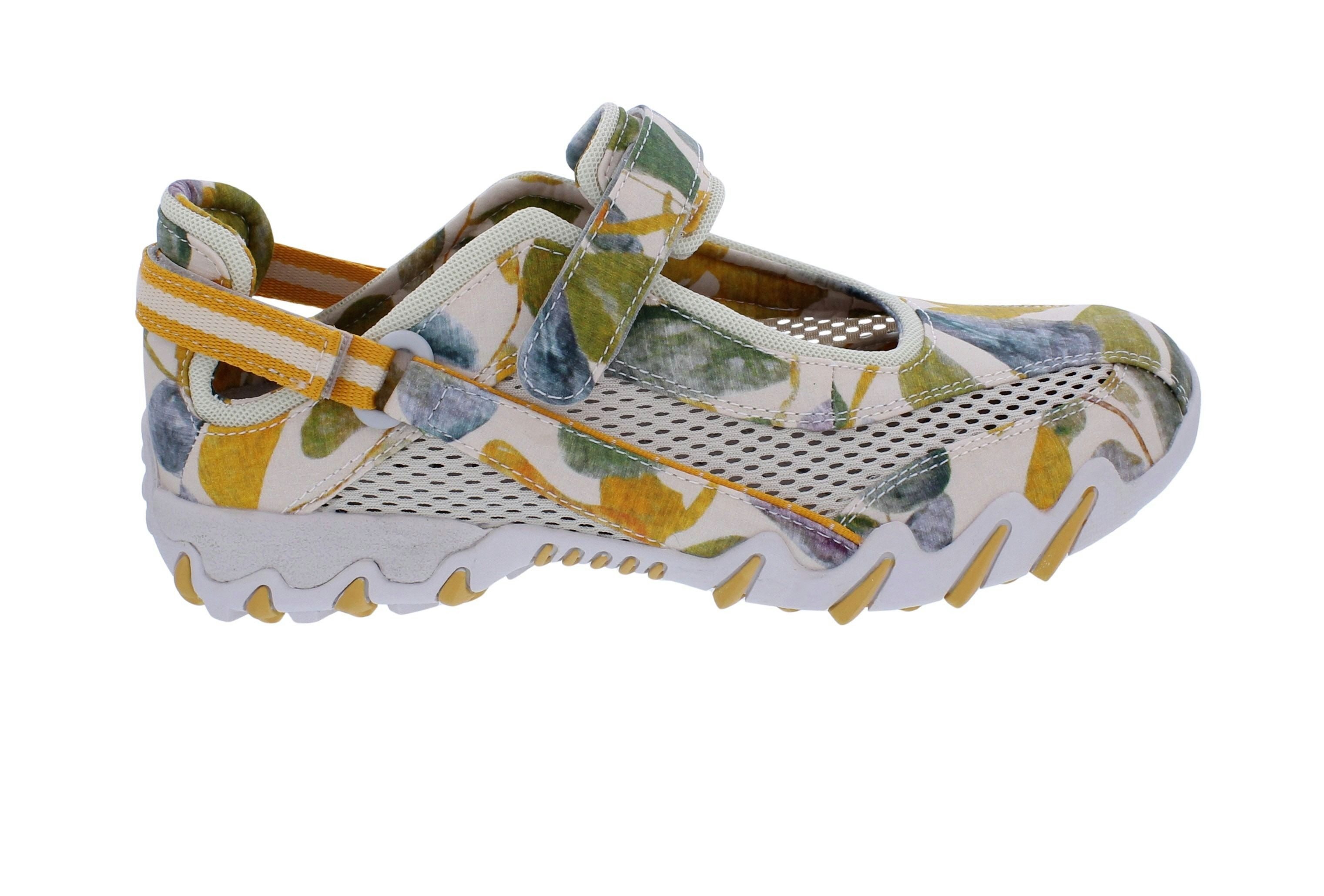 Allrounder Sneaker Niro 31/12, Textil mit offenem Mesh, Beige-Gemuster Klettschuh