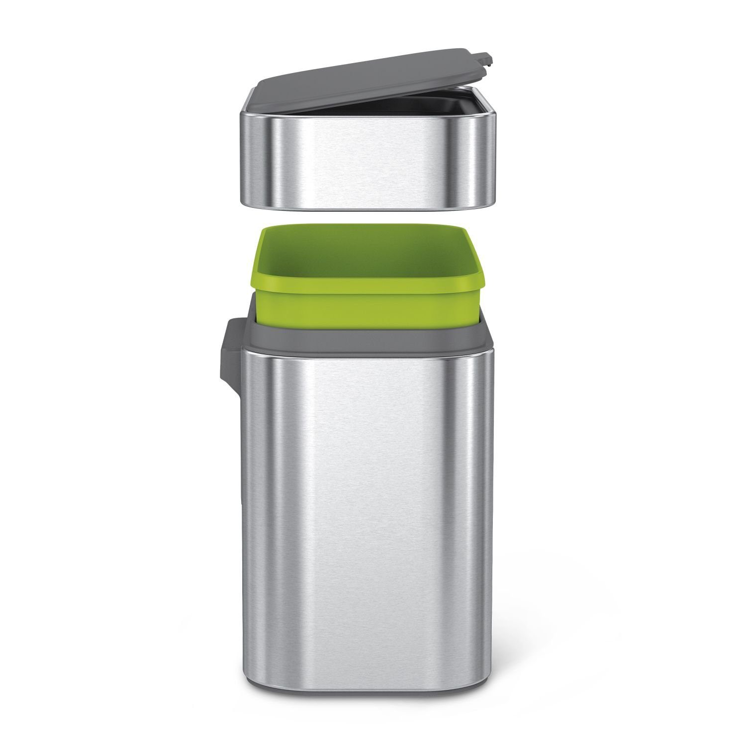 simplehuman Mülleimer Kompost-Caddy 4 l Gebürsteter Edelstahl