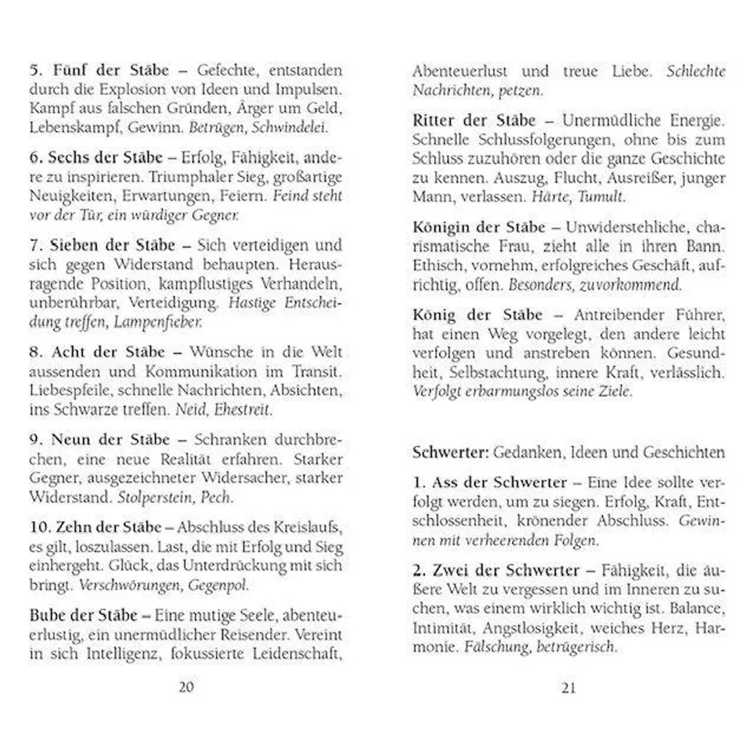 Spiel Vintage Tarot 1909