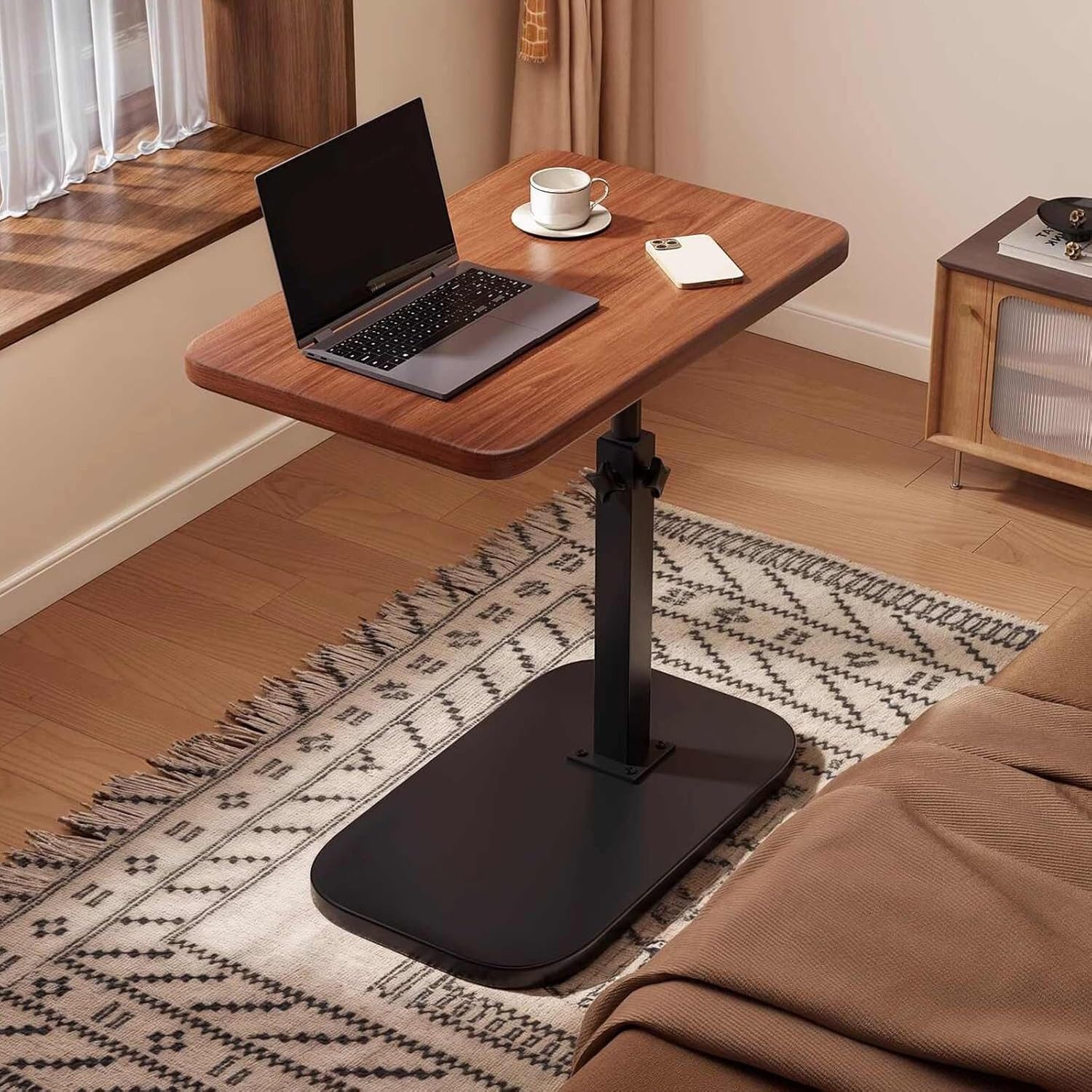 BlingBin Beistelltisch Metallbasis Couchtisch 360° Rotierend günstig online kaufen