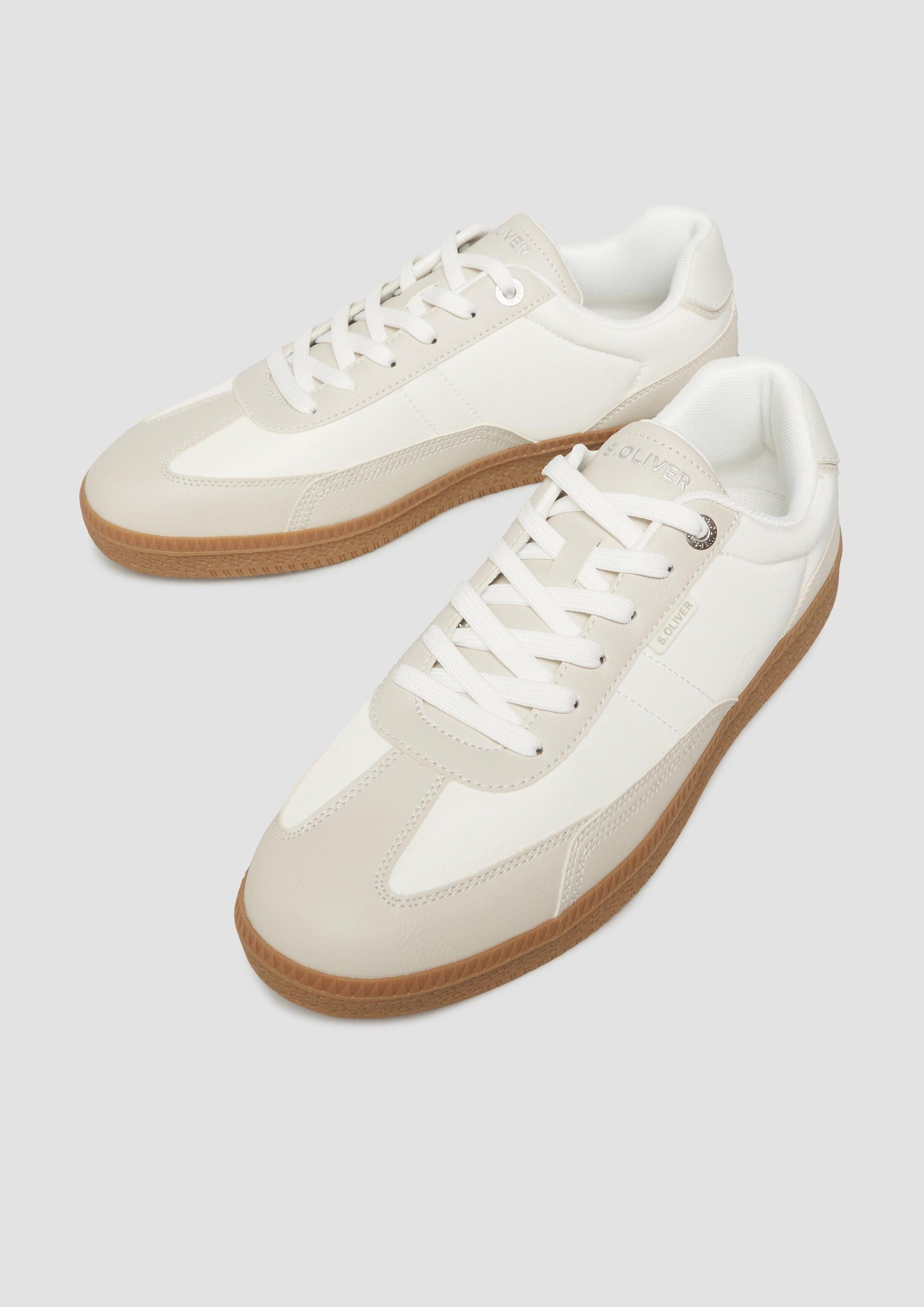 s.Oliver Sneakers Sneaker Schnür-Sneaker in Leder-Optik
