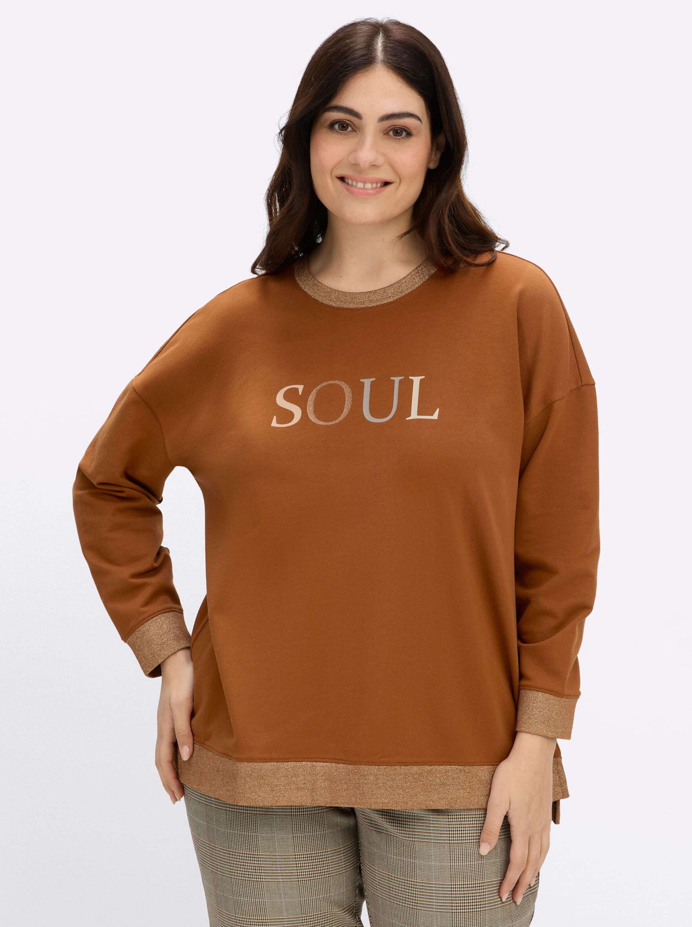 Sheego Sweater Sweatshirt Langarm