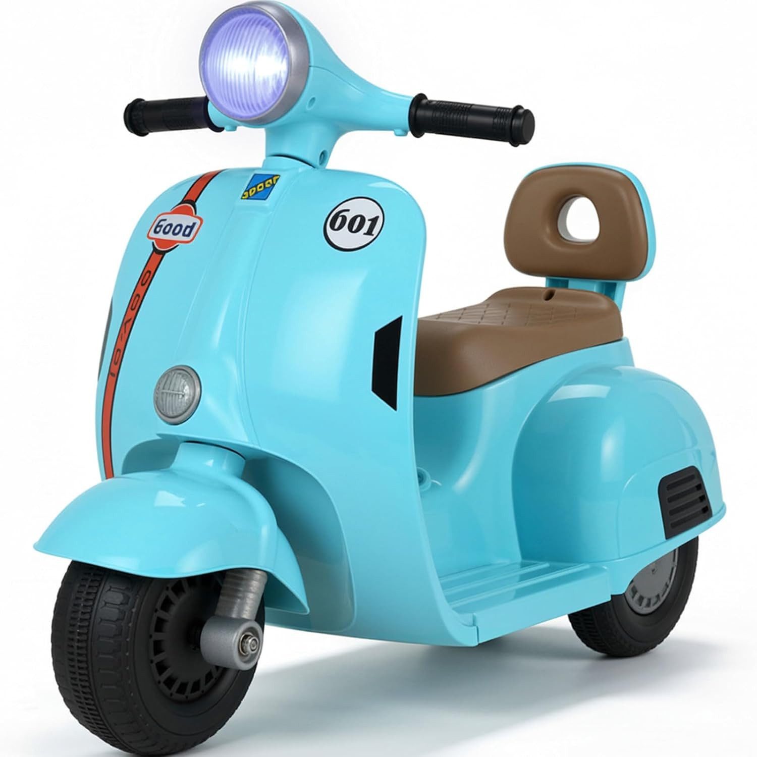 TLGREEN Elektro-Kinderquad,Kinder Elektro Motorrad 6V,2 km/h Spielmotorrad mit Musik & Licht, bis 20 kg, Dreirad für Jungen Mädchen, 72 x 56 x 37 cm