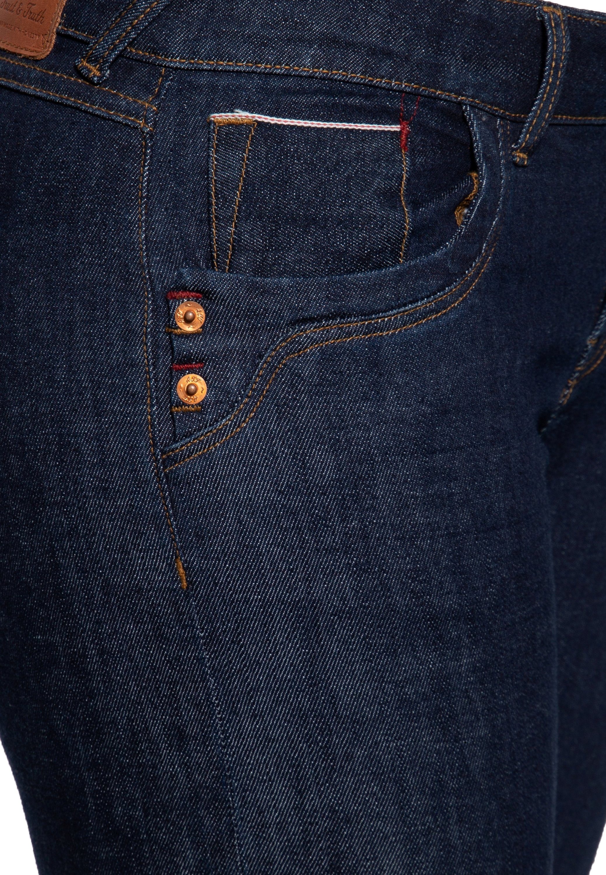 ATT Jeans Slim-fit-Jeans Leoni Red Selvedge Denim