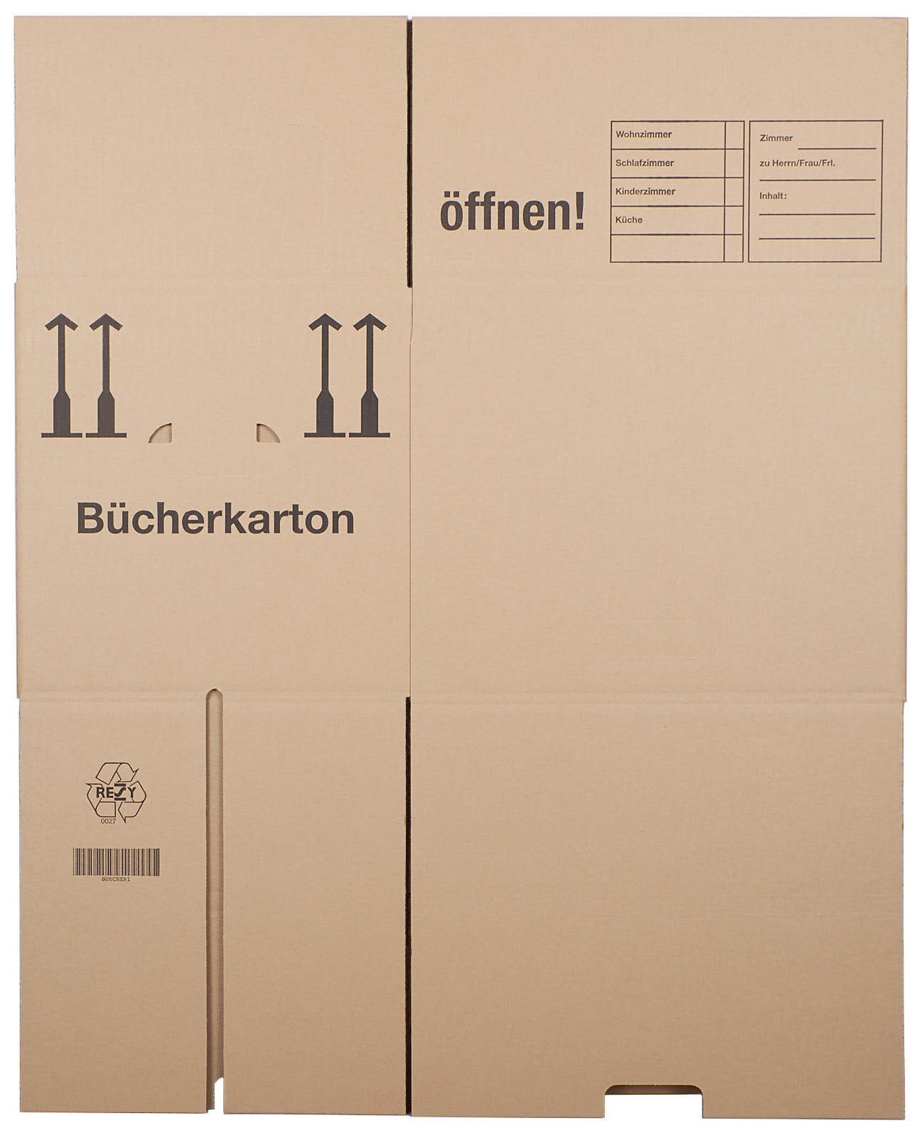 KK Verpackungen Aufbewahrungsbox (Spar-Set, 30 St., 30er-Set), Bücherkartons Umzugskartons Ordnerkartons Braun – Bild 5 von 5