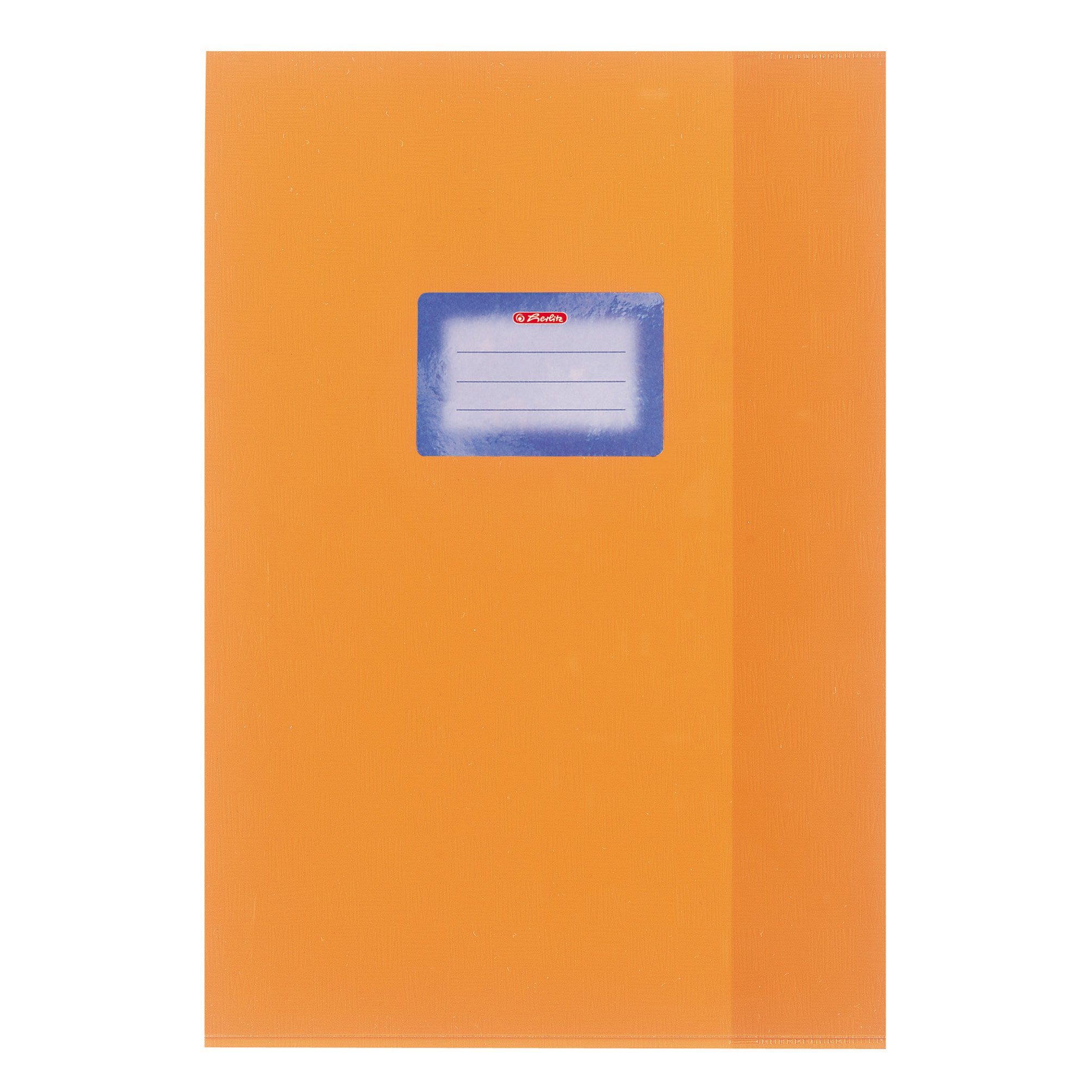 Herlitz Schulheft Herlitz Heftumschlag / Hefthülle DIN A4 / Baststruktur / Farbe: orange