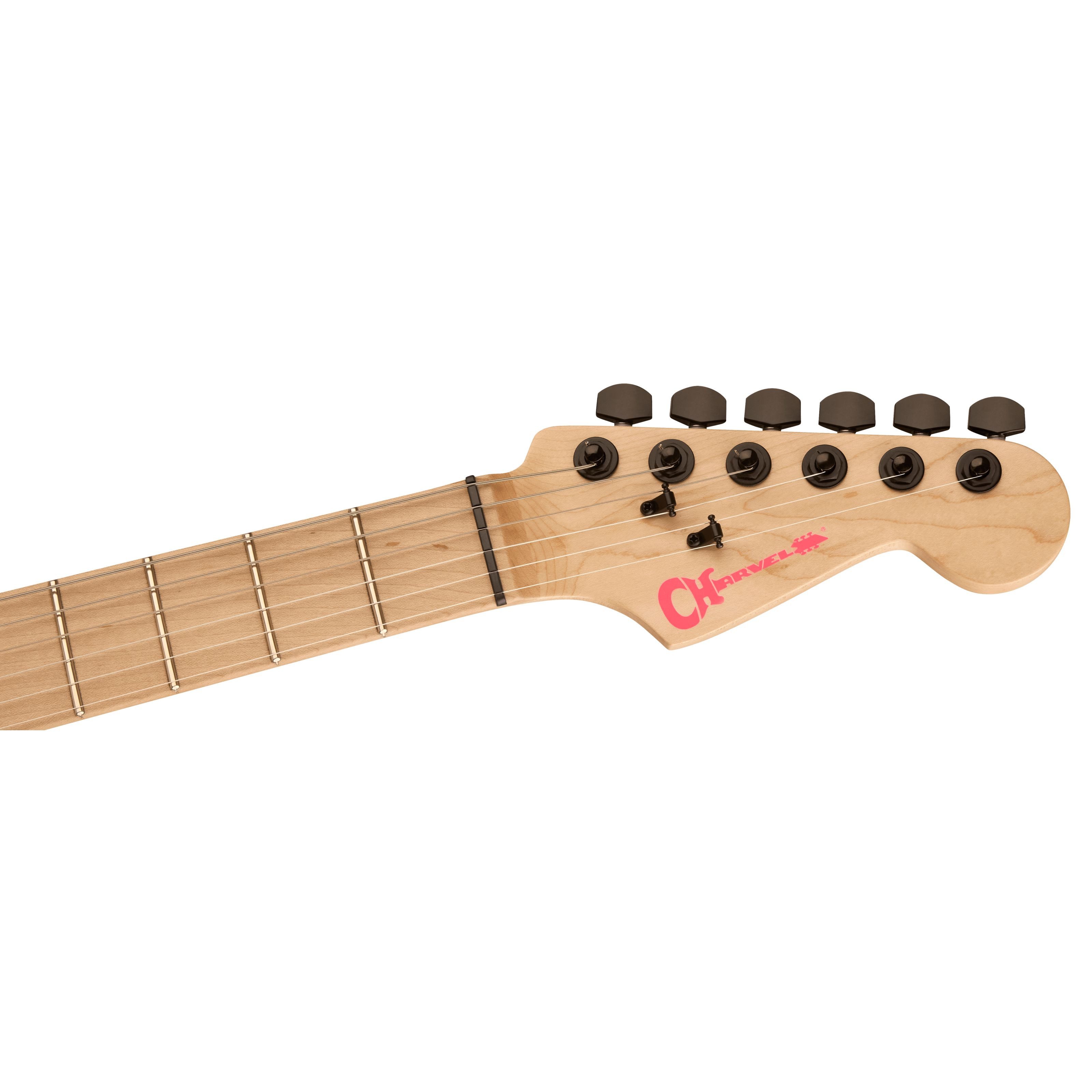 Charvel E-Gitarre, E-Gitarren, ST-Modelle, Sean Long Signature Pro-Mod San Dimas Style 1 HH HT M Neon Pink -