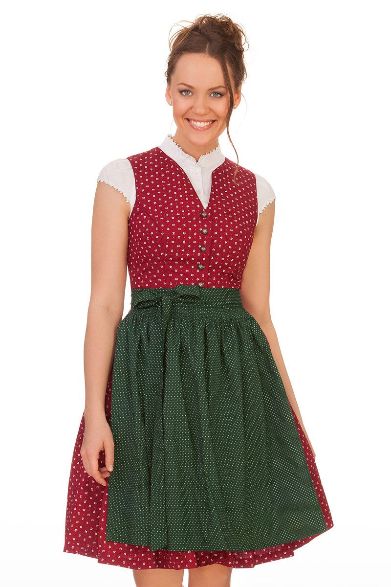 MarJo Dirndl Retro Dirndl 3tlg. - BERNALDA - rot