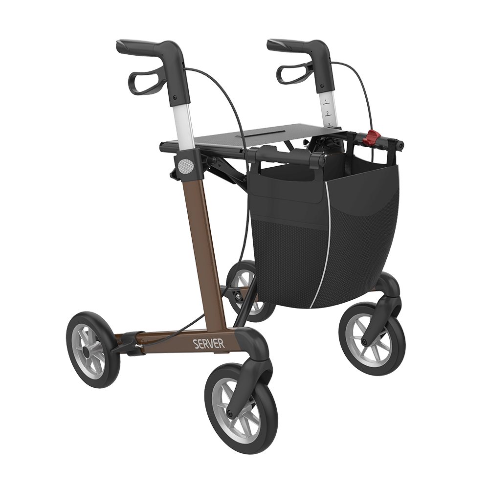 Rehasense Rollator Rollator Server 2 Alu-Rollator klappbar Leichtgewicht Soft-Räder