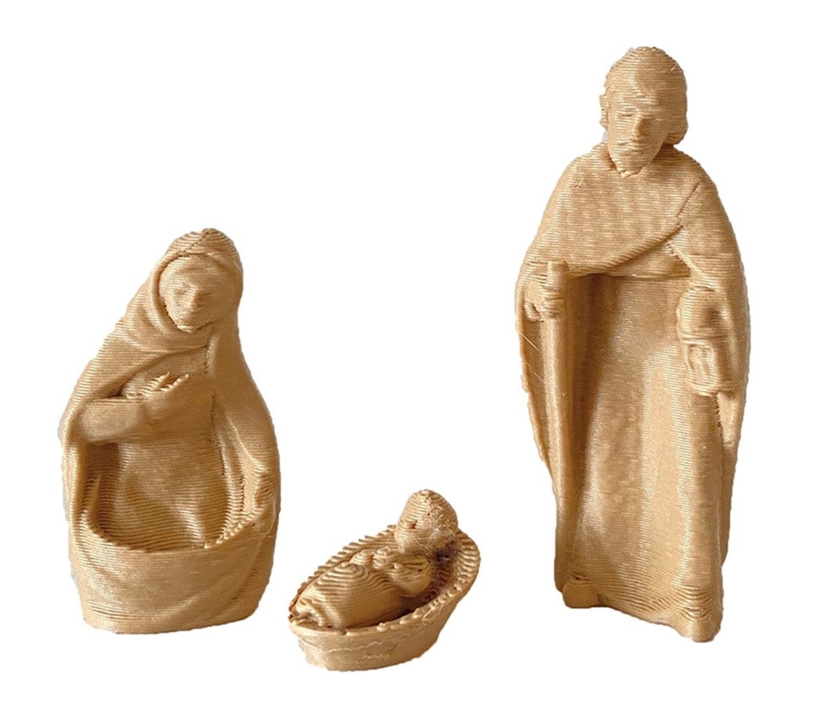 FADEDA Krippenfigur 3x FADEDA Heilige Familie, Höhe in cm: 4,5 (3 St)