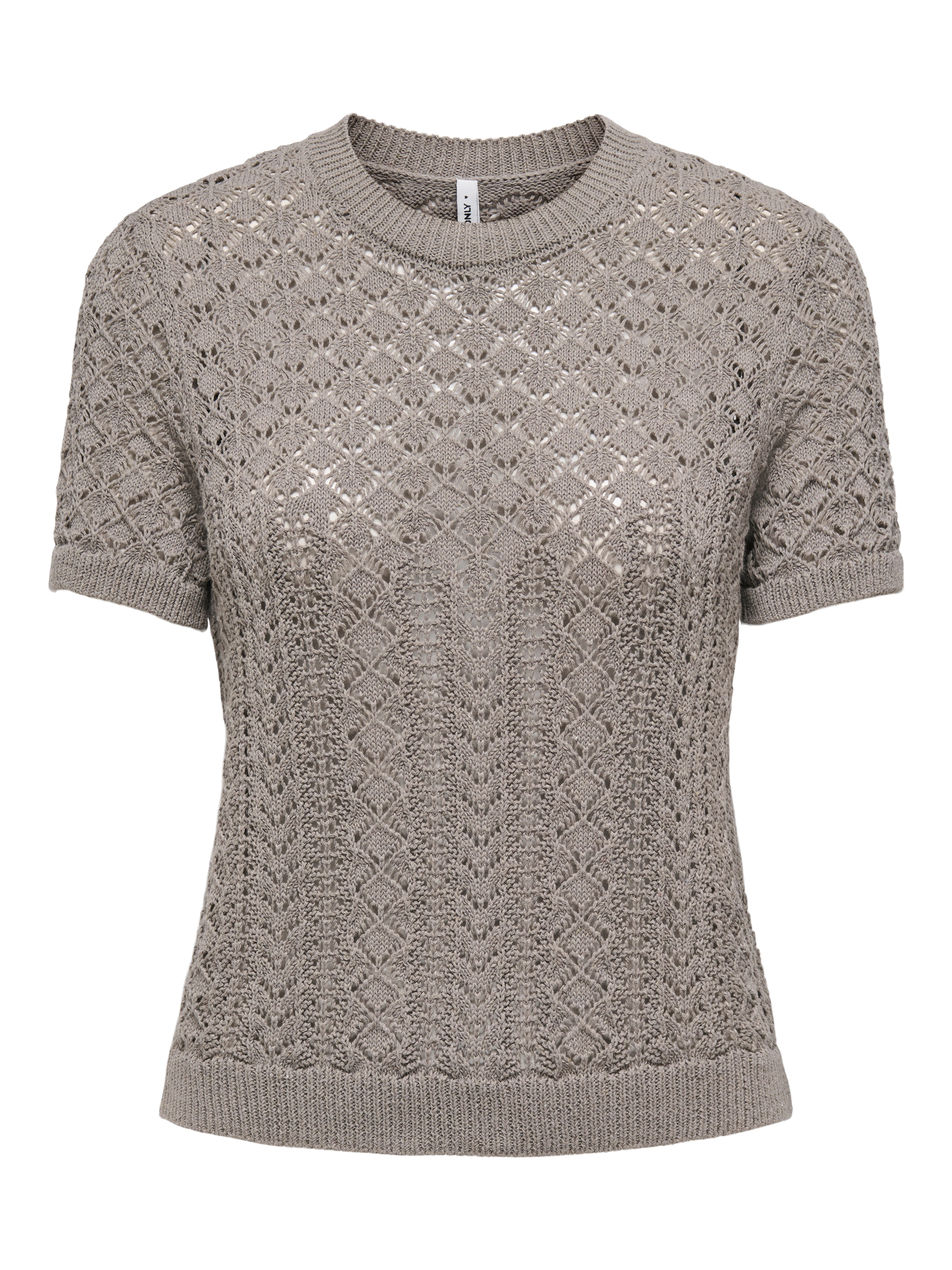 Kurzarmpullover ONLSAGA LIFE SS O-NECK KNT NOOS