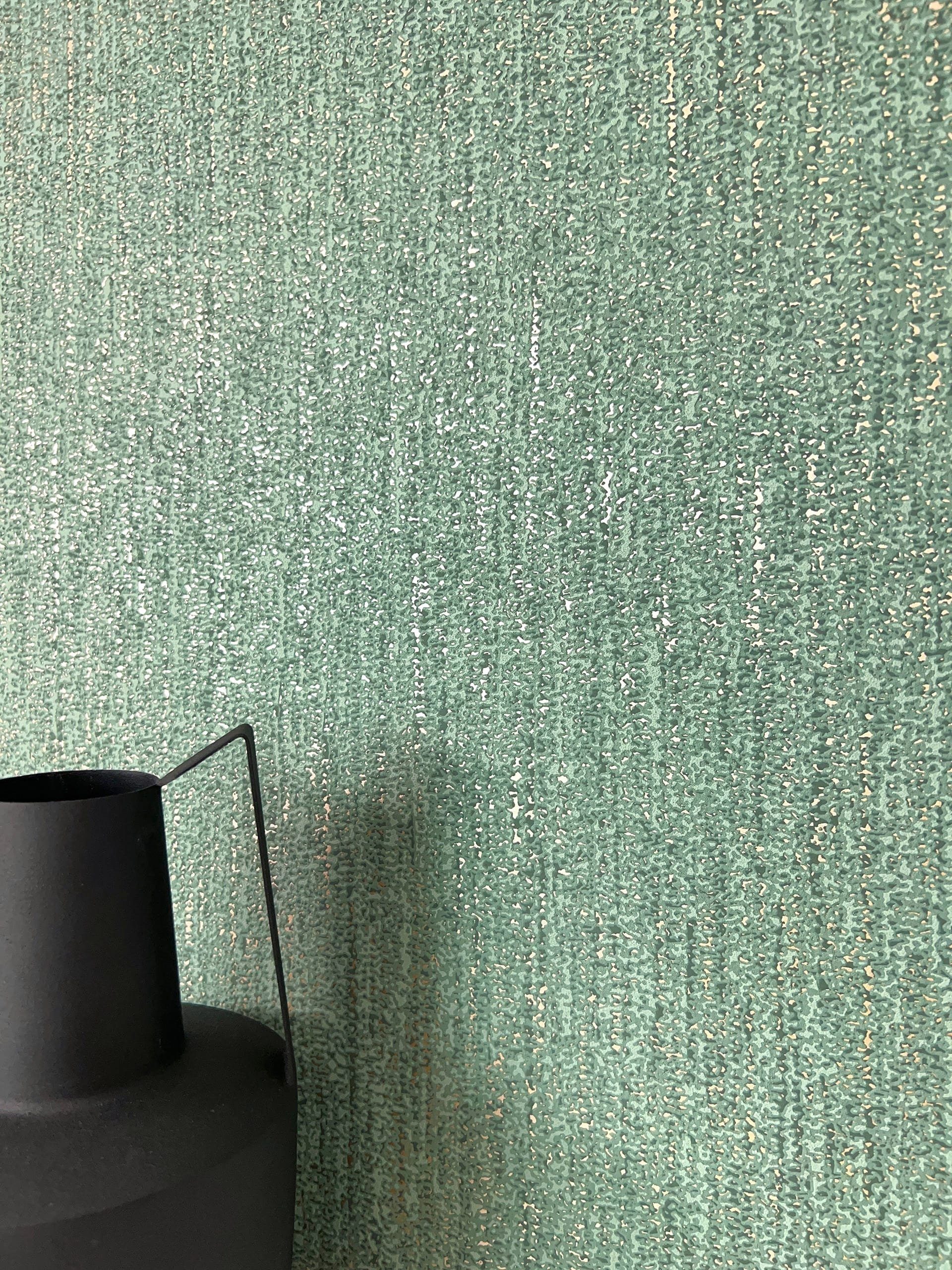 Newroom Vliestapete, Grün Tapete Modern Unifarbe günstig online kaufen
