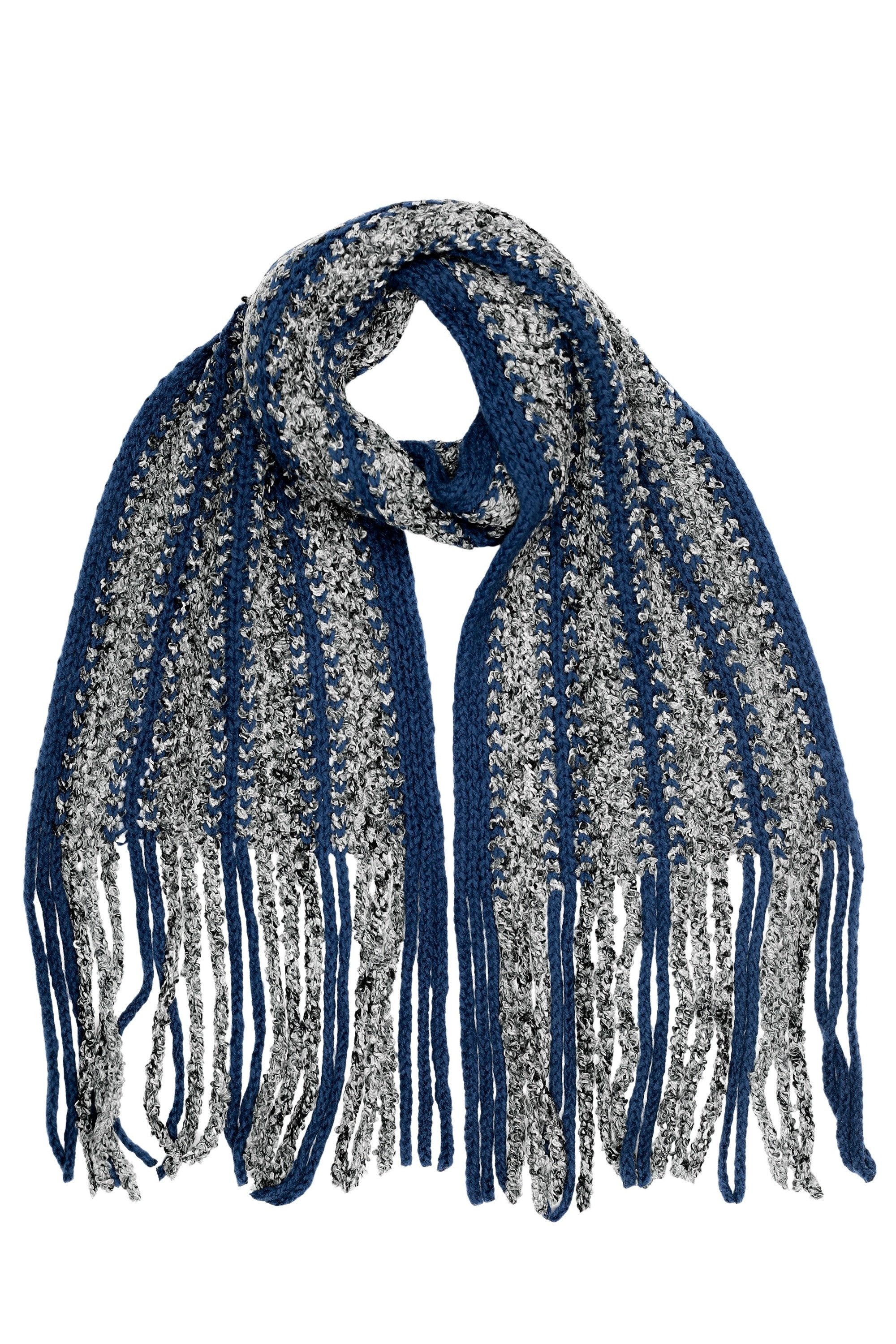 COLLEZIONE ALESSANDRO Strickschal Grobstrick, (1-St), kuschelweich, Made in Italy, bicolor