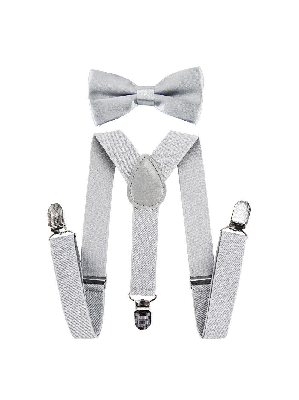 axy Hosenträger Kinder Jungen Hosenträger mit Fliege Set (2-St., 2er Set) für Kinder 1-6 Jahre alt, verstellbar und elastisch