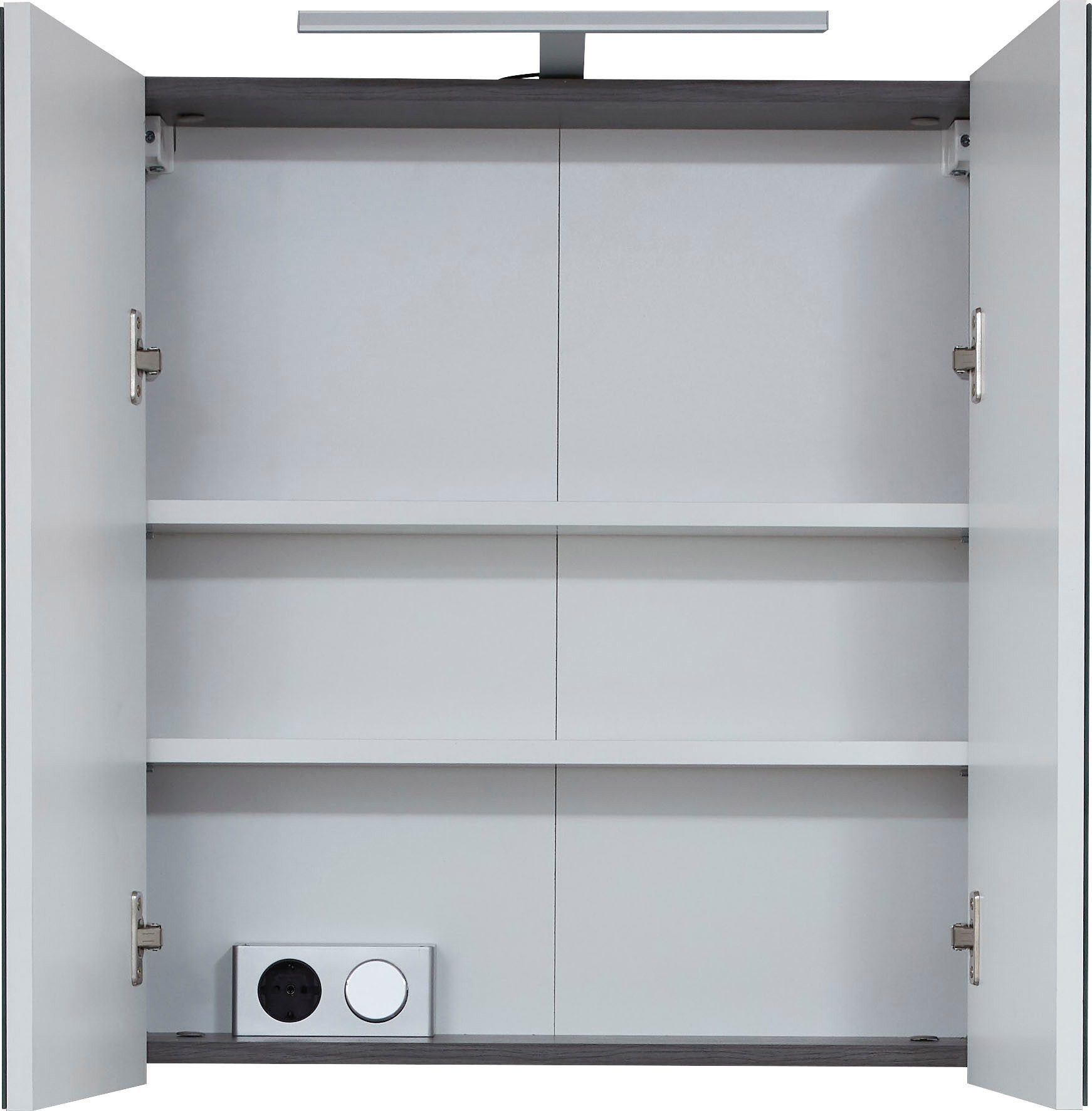 welltime Spiegelschrank Sovana Badschrank wahlweise mit oder ohne Beleuchtung - (B/T/H) 60/18/67 cm