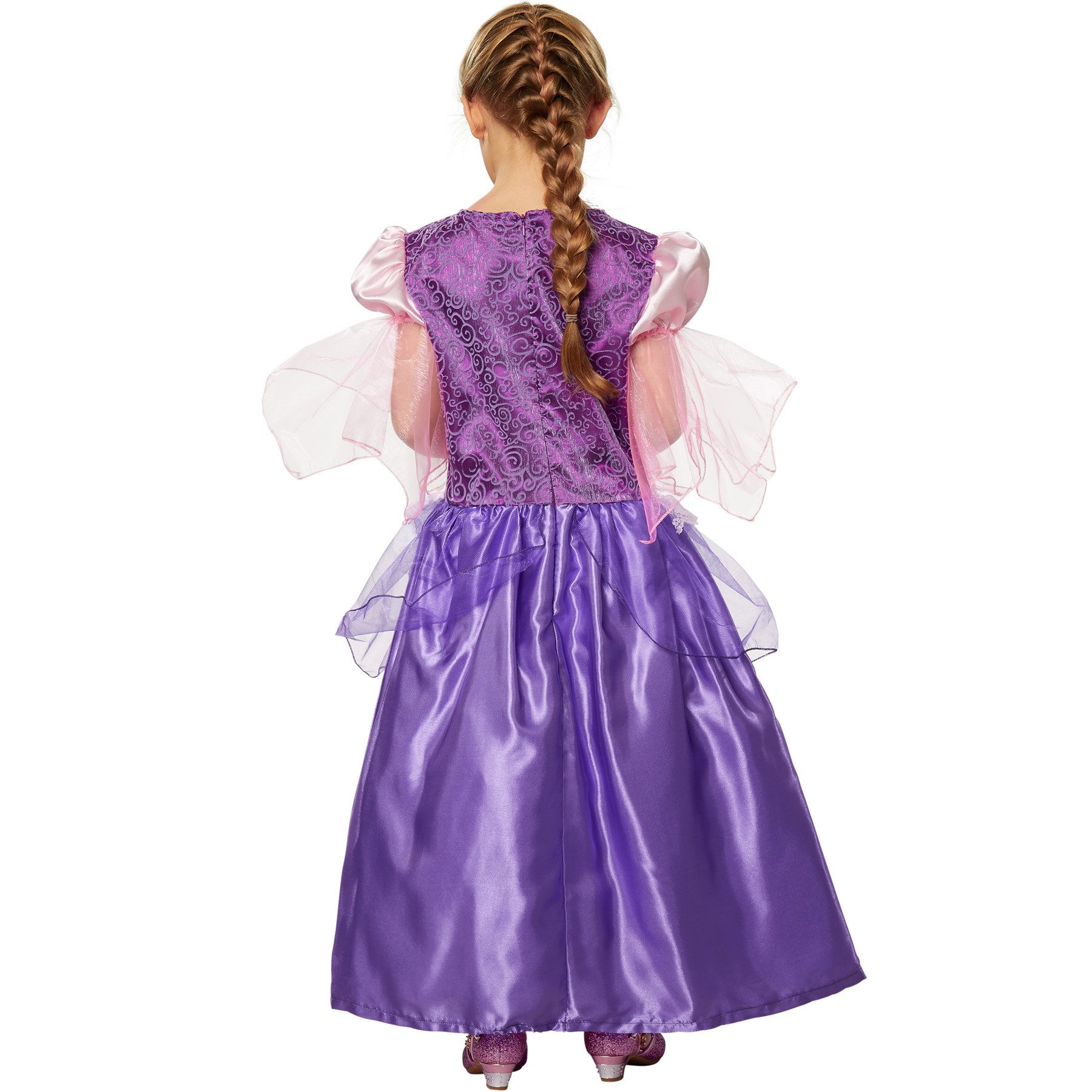 dressforfun Kostüm Mädchenkostüm Prinzessin Lavendela, Anmutiges Kleid in Lila und Rosa