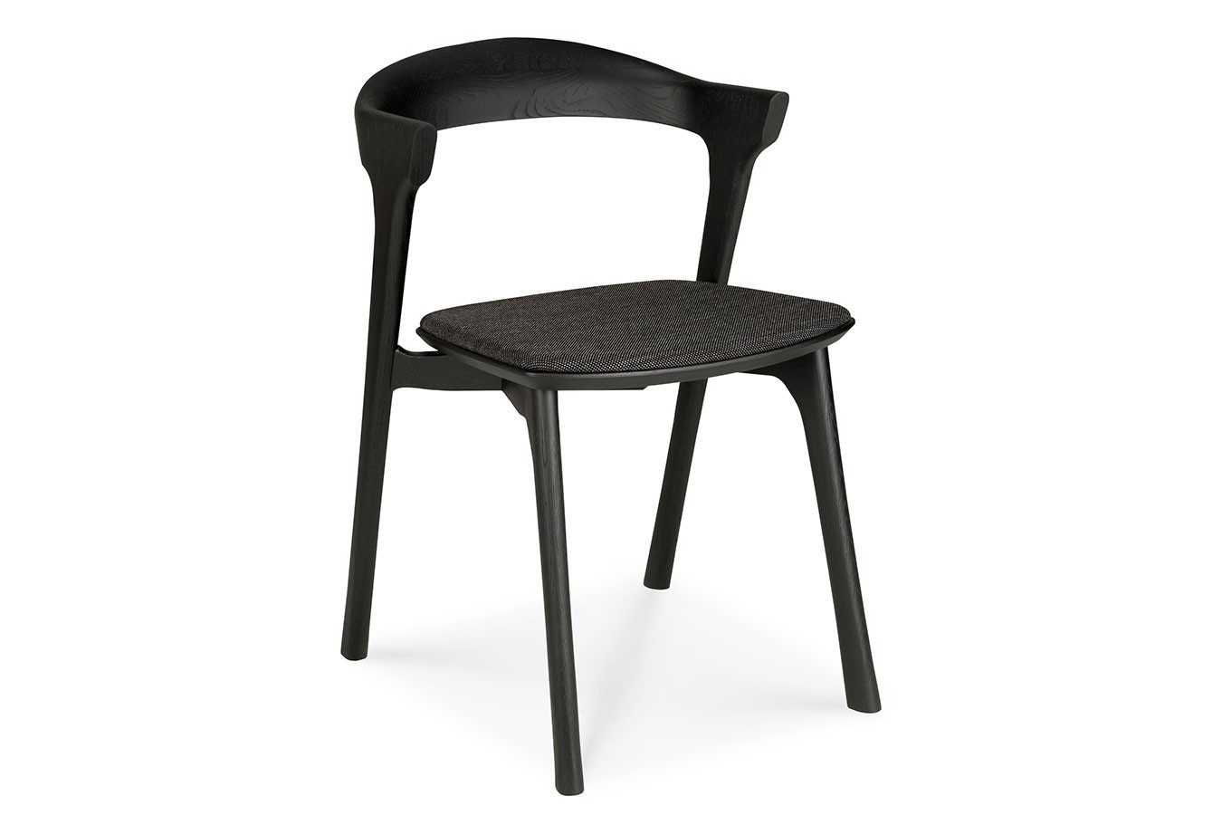 Ethnicraft Armlehnstuhl Stuhl Bok Eiche schwarz gepolstert